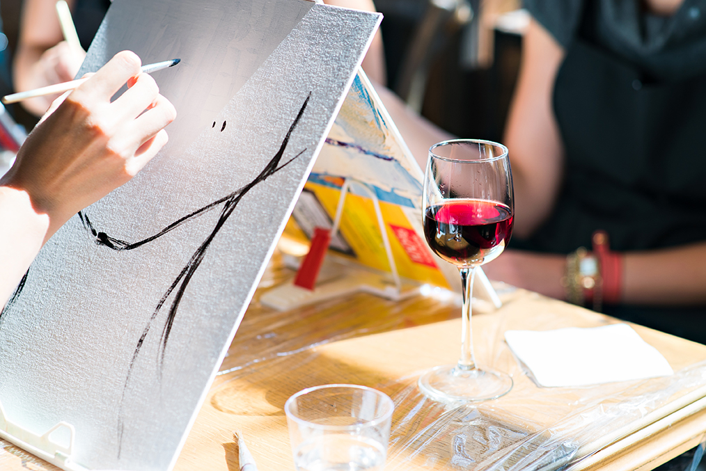 Painting and Wine