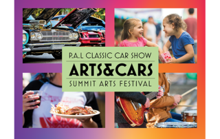 Poster for the 2023 edition of Arts + Cars