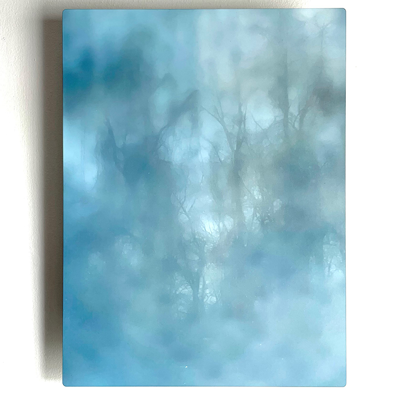 Katrina Bello 12-Ply in Blue 2022 Digital print on aluminum 12 x 9 inches